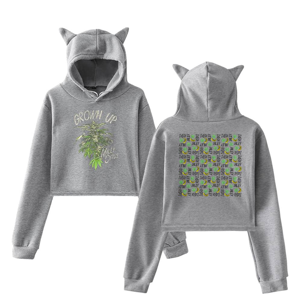 Miley Cyrus Cropped Hoodie